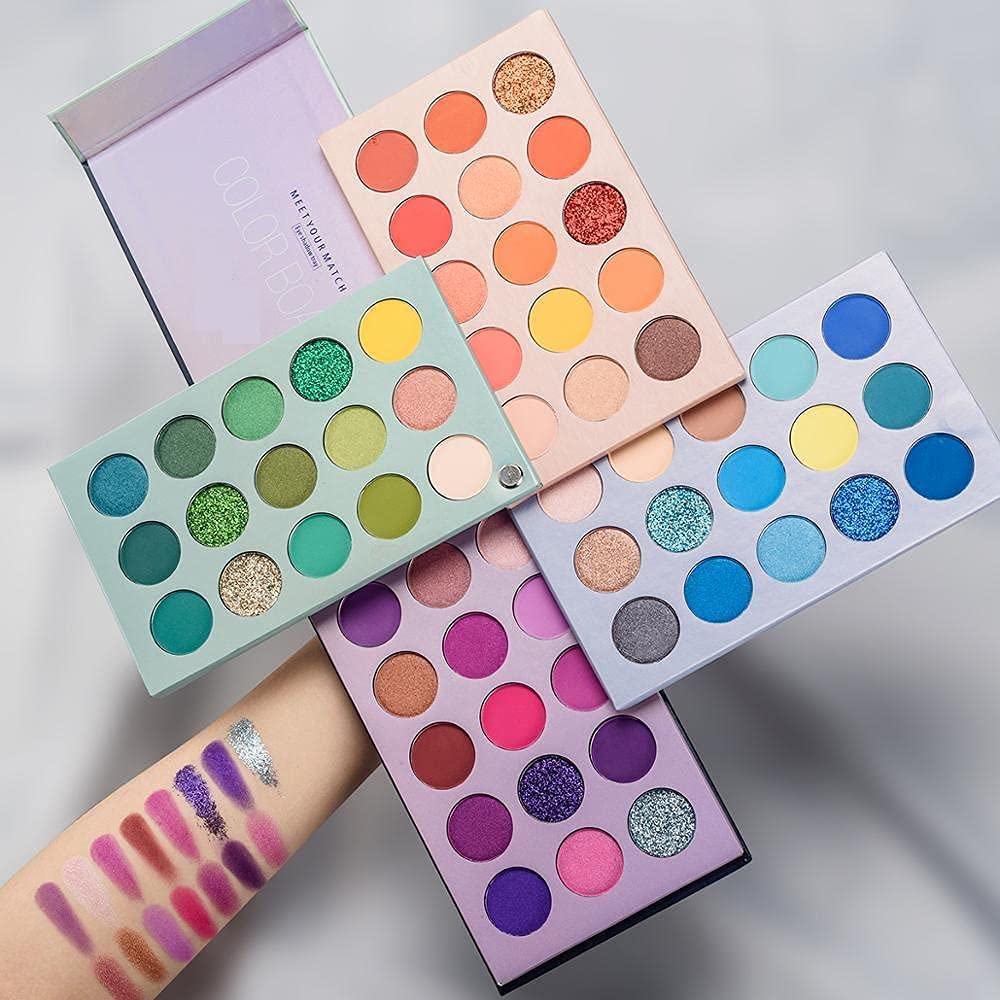  Beauty 60 Shades Color Board Eyeshadow Palette - Matte, Shimmer And Glitters Eye Shadow Makeup Kit For Girls, Multi